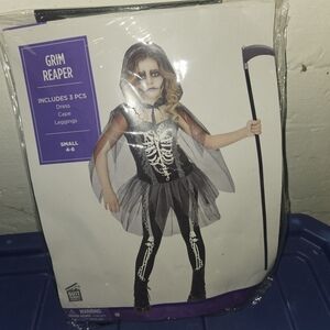 Grim Reaper Kids Costume - Black and White